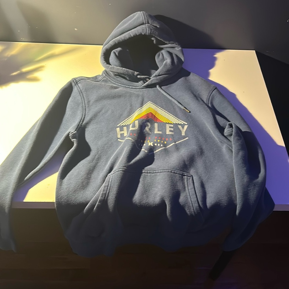 Blue Hurley Sweatshirt Size M no stains